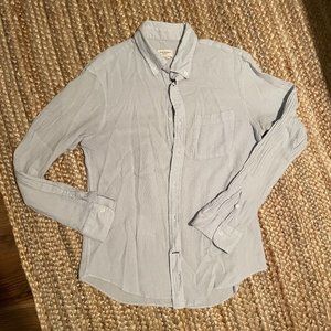 Club Monaco Slim Fit Linen Button Down